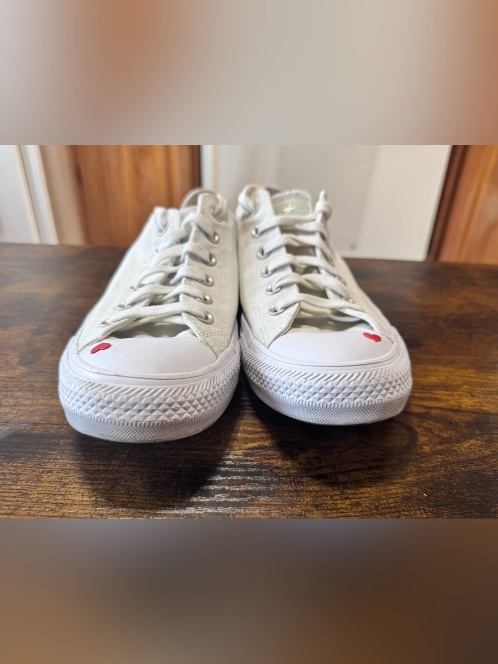 Converse Chuck Taylor All Star Low "Love Fearlessly" Sneakers White Size 10 - Picture 12 of 12